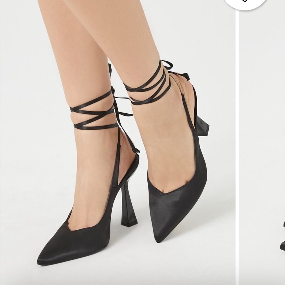 Black Lace Up Heels